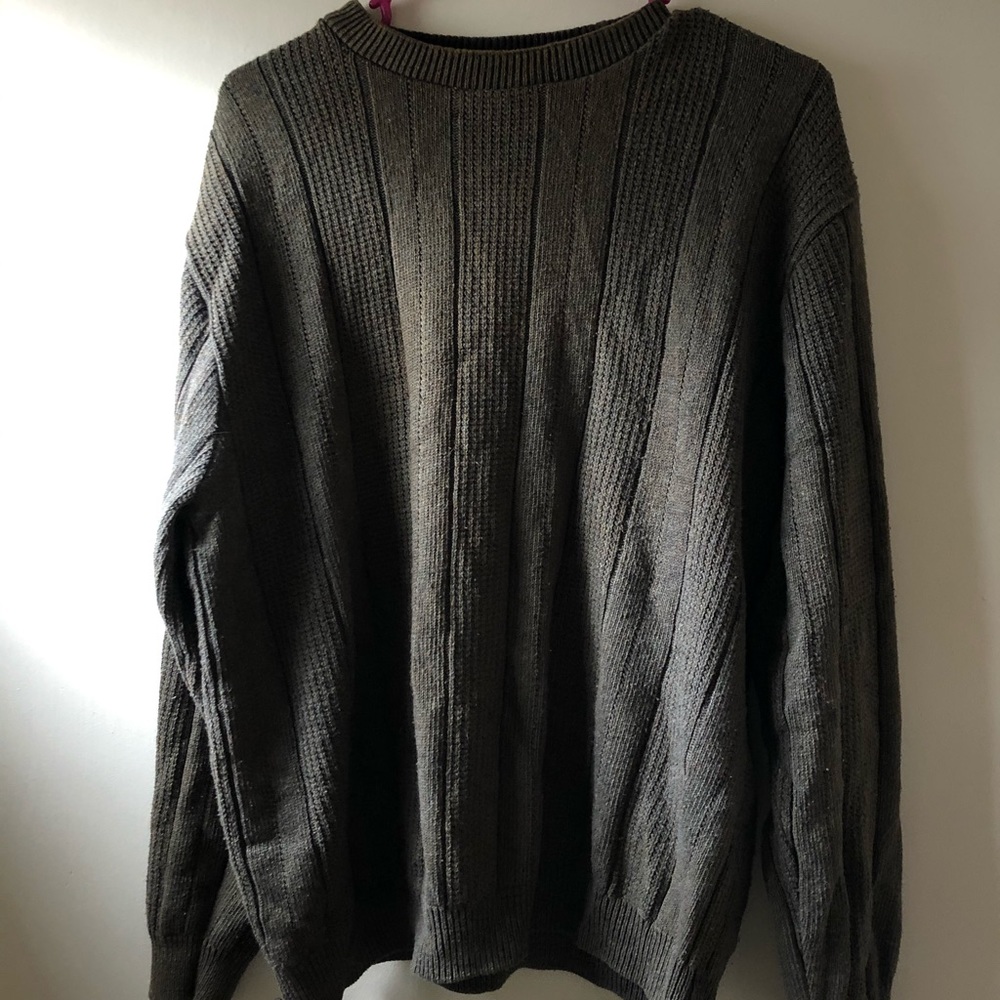 Large olive green sweater